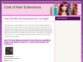 costofhairextensions.com