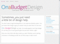 onabudgetdesign.com