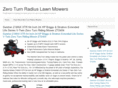 zeroturnradiuslawnmowers.com