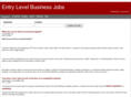 entrylevelbusinessjobs.net