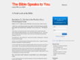 thebiblespeakstoyou.com