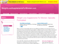 weightlosssupplementsforwomen.com