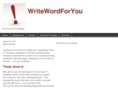 writewordforyou.com