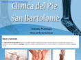 clinicadelpiesanbartolome.com