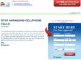 stopharassingcellphonecalls.com