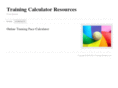 trainingcalculator.com
