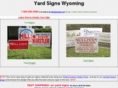 yardsignswyoming.com