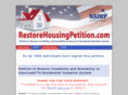 restorehousingpetition.com