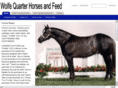 wolfequarterhorsesandfeed.com