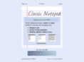 classicnotepad.com