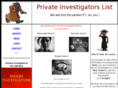 privateinvestigatorslist.com