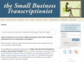 thesmallbusinesstranscriptionist.com