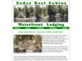 cedarrestcabins.com
