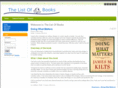 thelistofbooks.com