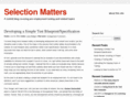 selectionmatters.com