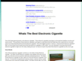 whatsthebestelectroniccigarette.com