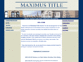 maximustitle.com