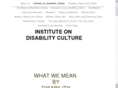 instituteondisabilityculture.org