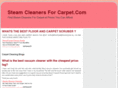 steamcleanersforcarpet.com