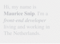 mauricesnip.nl