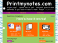 printmynotes.com