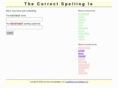 thecorrectspellingis.com