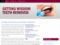 gettingwisdomteethremoved.net