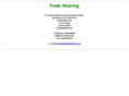 peakhearing.com