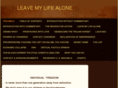 leavemylifealone.com