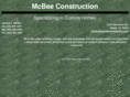 mcbeeconstruction.com