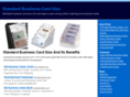standardbusinesscardsize.org