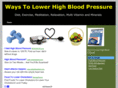 waystolowerhighbloodpressure.com