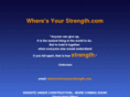 wheresyourstrength.com