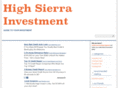 highsierrainvestments.net