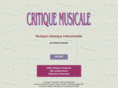critique-musicale.com