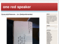 oneredspeaker.com