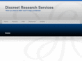 discreetresearchservices.biz