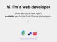 webdeveloperandinfrequentfreelancermaybeavailablefornewprojects.com