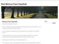 bestmemoryfoamdogbeds.com