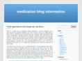 medicationblog.info