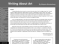 writingaboutart.com