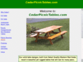 cedarpicnictables.com