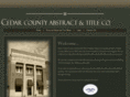 cedarcountyabstract.com