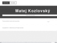 matejkozlovsky.com