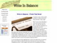 writeinbalance.com