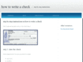 howtowritecheck.com