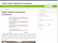 publichealthemploymentconnection.org