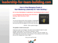 leadership-for-team-building.com