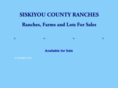 siskiyoucountyranches.com
