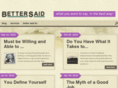 bettersaid.org